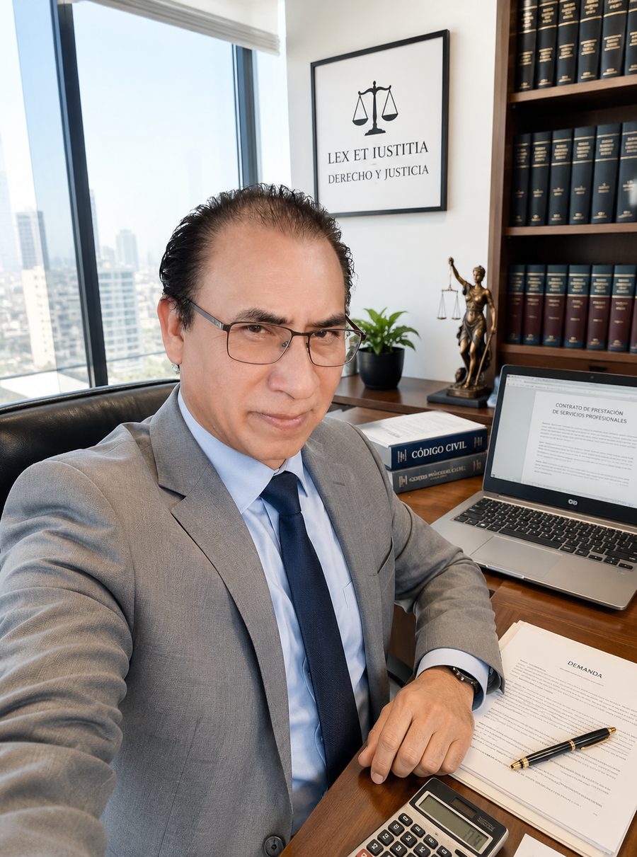Juan Ricardo Alama en su despacho legal